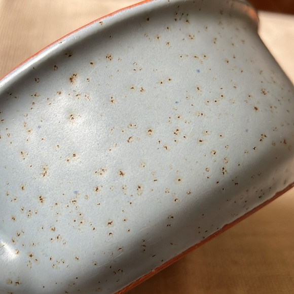 De Silva Italy terra-cotta blue glazed bowl 5” - Picture 6 of 8